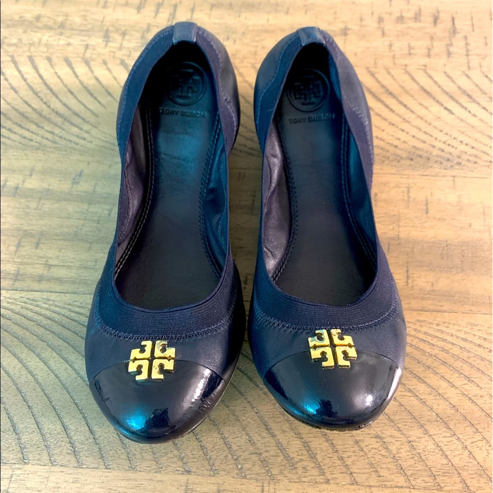 TORY BURCH Jolie Flat -Royal Navy Blue 8 1/2